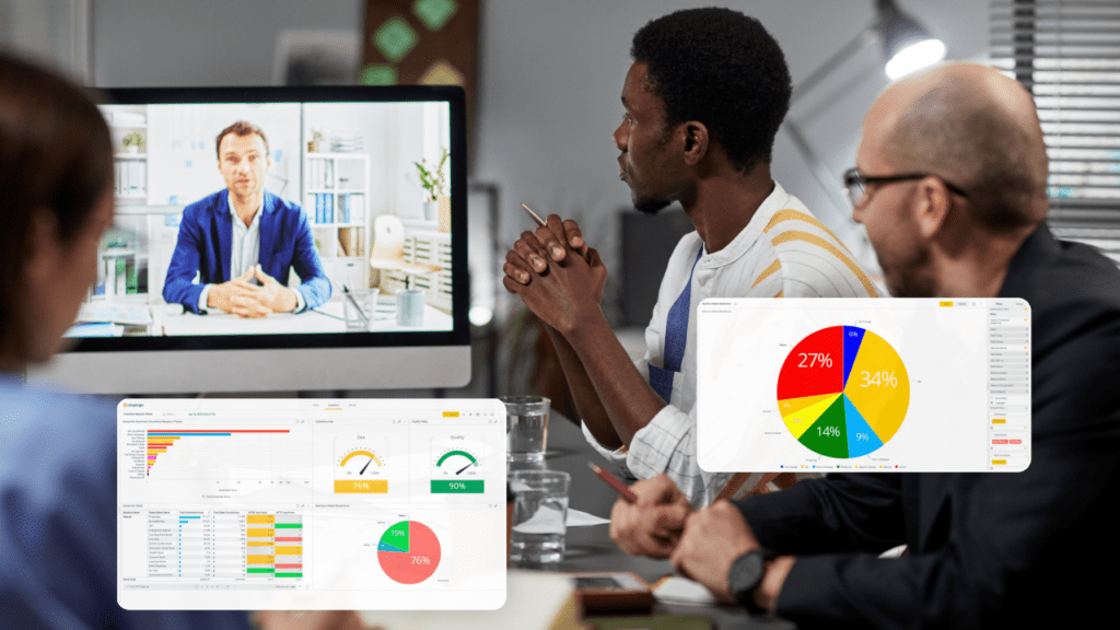 Sales team and productivity charts