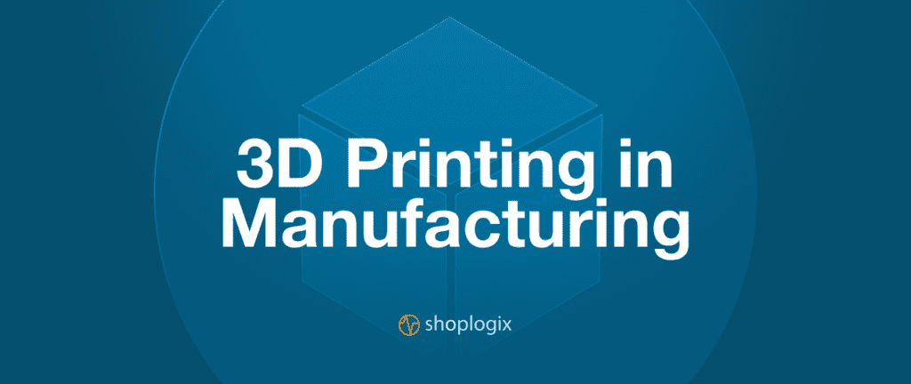 Title of the article displayed saying 3D printing in manufacturing