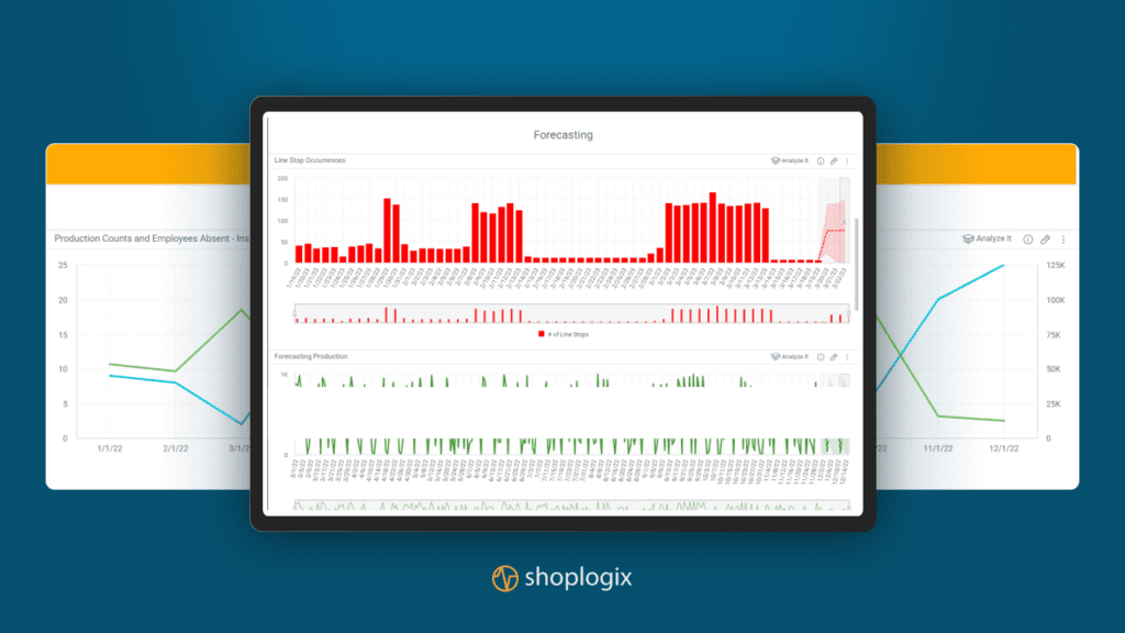 Shoplogix Smart Manufacturing Suite Dashboard Screenshot