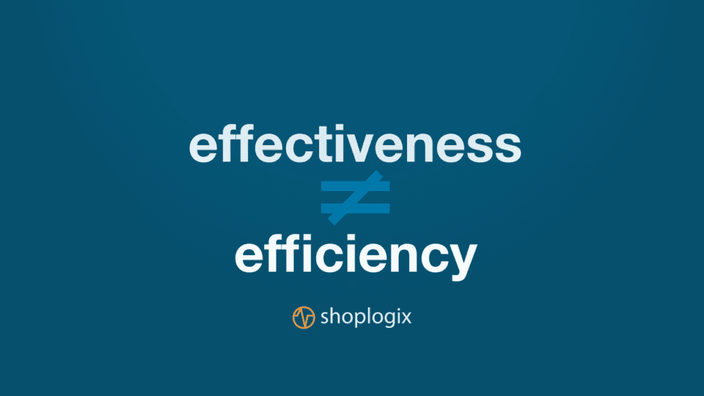 Infographic highlighting efficiency and effectiveness